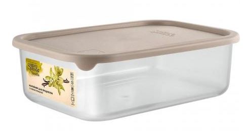 Контейнер для продуктов Sugar&Spice Vanilla прямоугольный 1л с гибкой крышкой латте